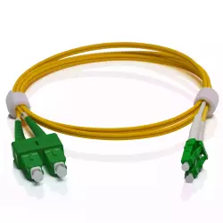Fiber patch cord OS2 SM, 9/125, G657A2, LC/APC-SC/APC,
