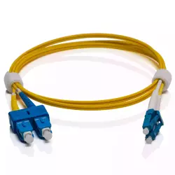 Fiber patch cord OS2 SM 9/125 G657A2 LC-SC Blå