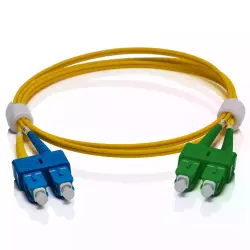 Fiber patch cord OS2 SM, 9/125, G657A2, SC-SC/APC,